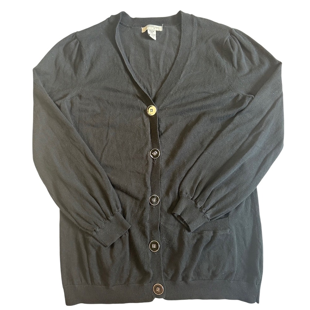 Mercer Street Studio Black Cardigan Size Petite Medium